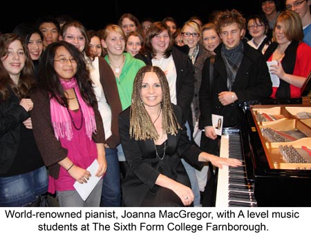 Joanna MacGregor and students